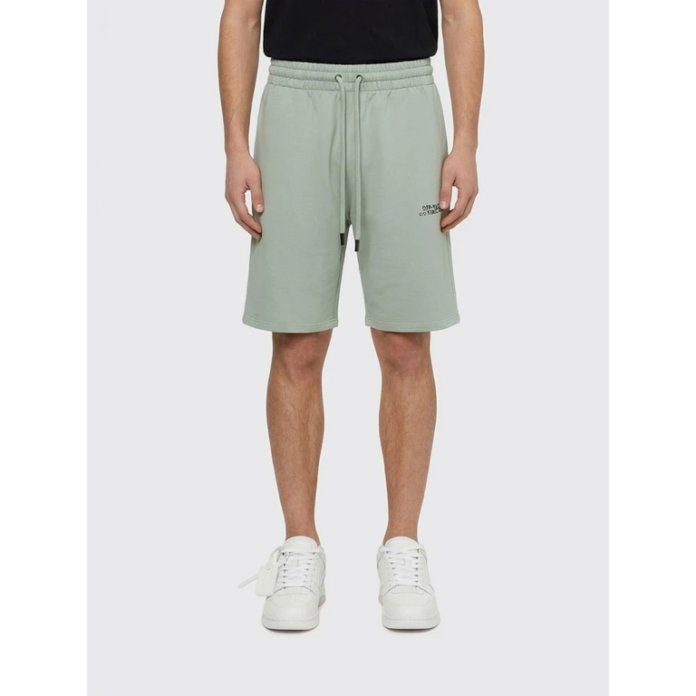 OFF-WHITE Shorts Men color Mint (44MCI013S26F00B3030)