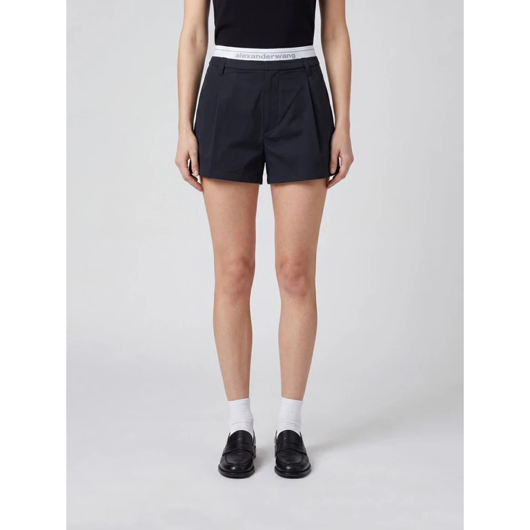 Cotton-Blend Shorts with Logo Elastic Waistband (1WC3264042001)
