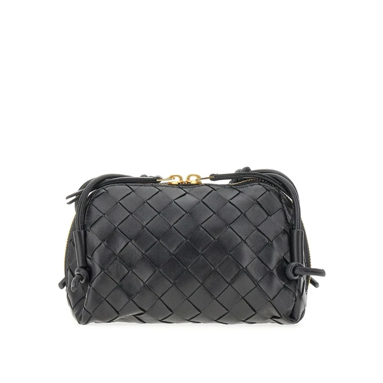 BOTTEGA VENETA Intrecciato leather pouch on strap Woman One Size