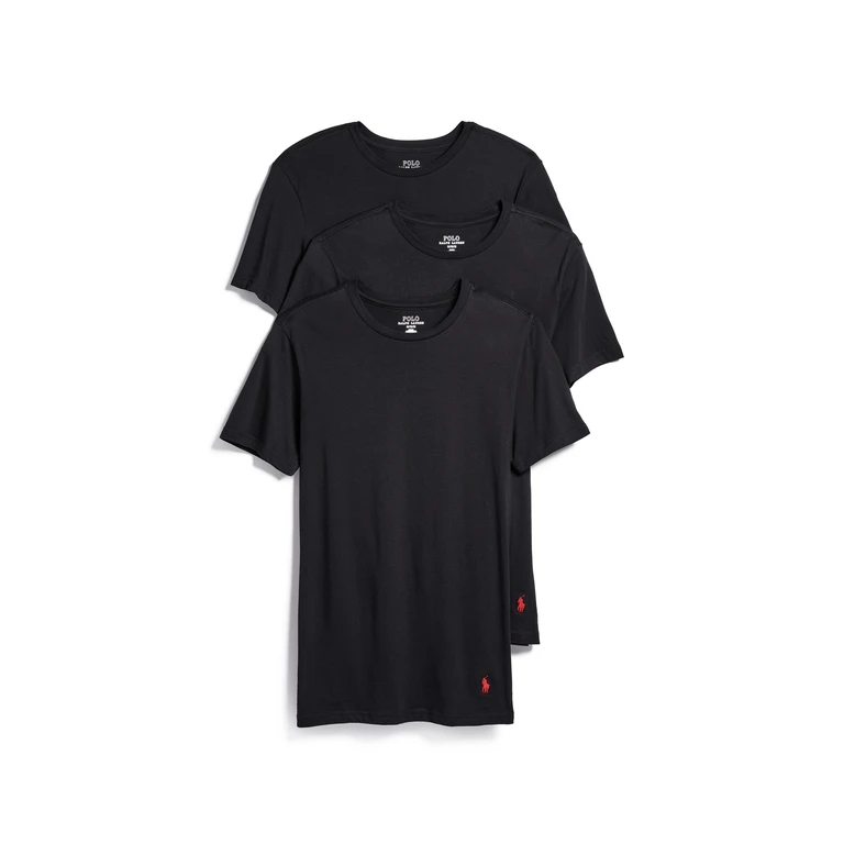 Slim Fit Cotton Crew Tee 3 Pack White M