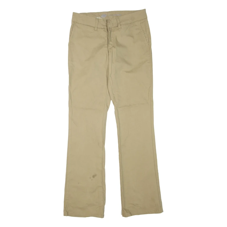 DICKIES Womens Trousers Beige Regular Bootcut W28 L31
