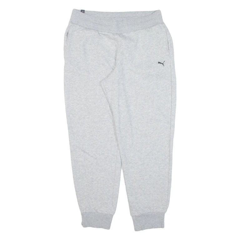 PUMA Mens Joggers Grey Tapered M W30 L27