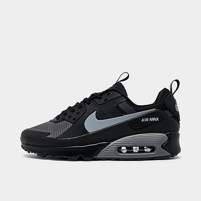 Nike Men's Air Max 90 Drift Casual Shoes in Black/Wolf Grey/Anthracite Size: 7.5