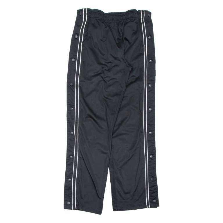 Womens Track Pants Black Wide-Leg S W30 L31