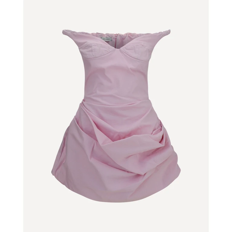 Off-shoulder bustier denim mini Dress Female 38