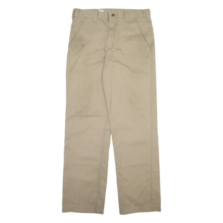 CARHARTT Mens Trousers Beige Regular Straight W33 L34