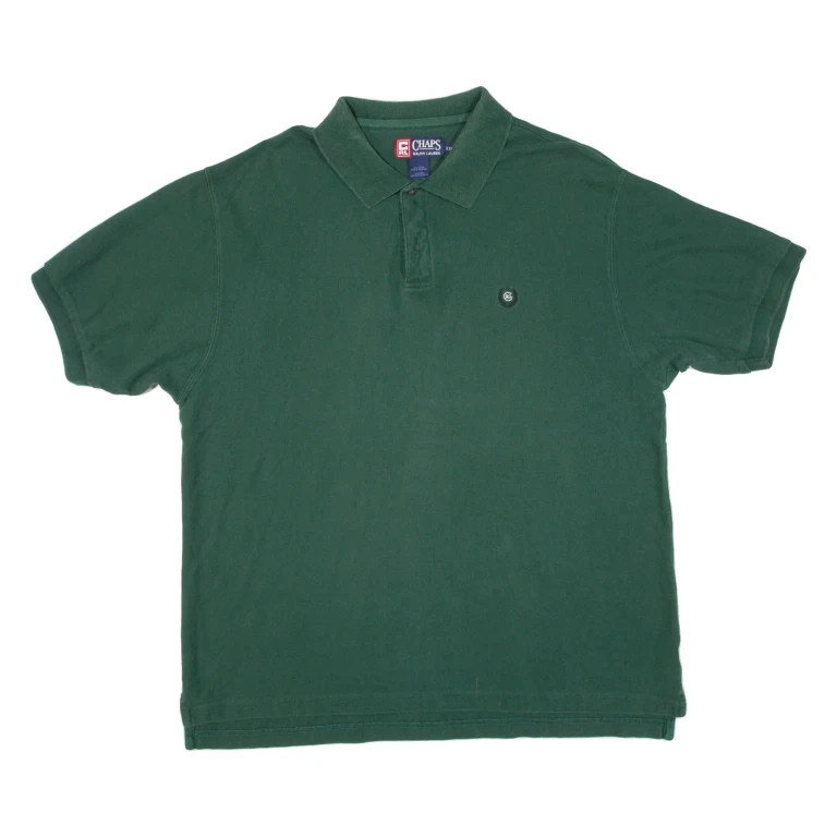 CHAPS RALPH LAUREN Mens Polo Shirt Green 2XL