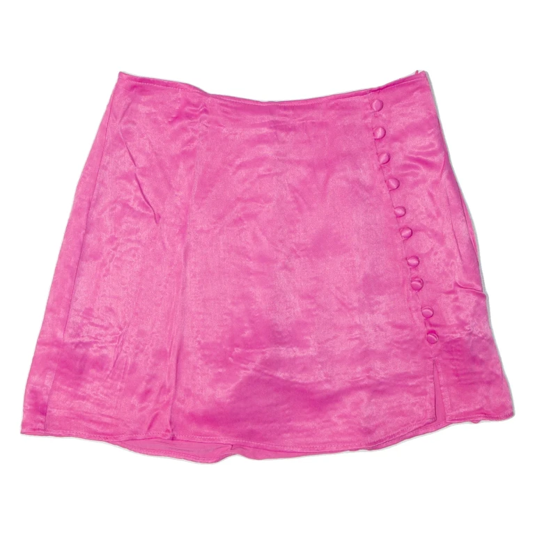 ZARA Womens Skort Skirt Pink Short Viscose XS