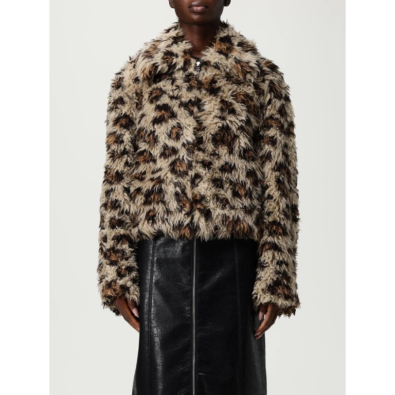 MSGM Fur Coat Woman color Beige (3941MDH2025760623)