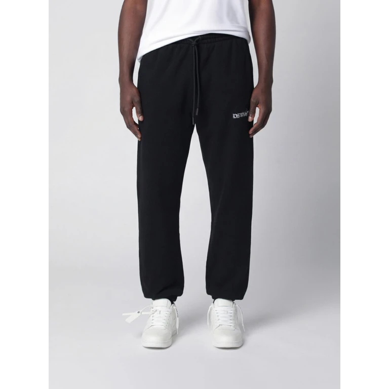 OFF-WHITE Pants Men color Black (OMCH057S26FLE0030001)