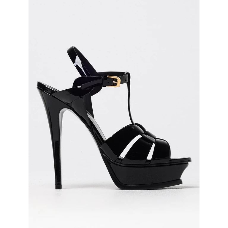 SAINT LAURENT Heeled Sandal Woman color Black (315487AAAOW1000)