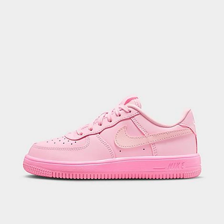 Nike Little Kids Force 1 Casual Shoes in Pink Foam/Pink Rise Size: 1.0