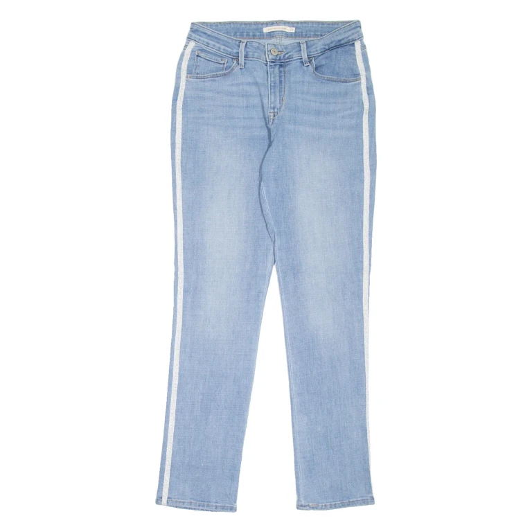LEVI'S Classic Mid Rise Womens Jeans Blue Slim Skinny Stone Wash W29 L30
