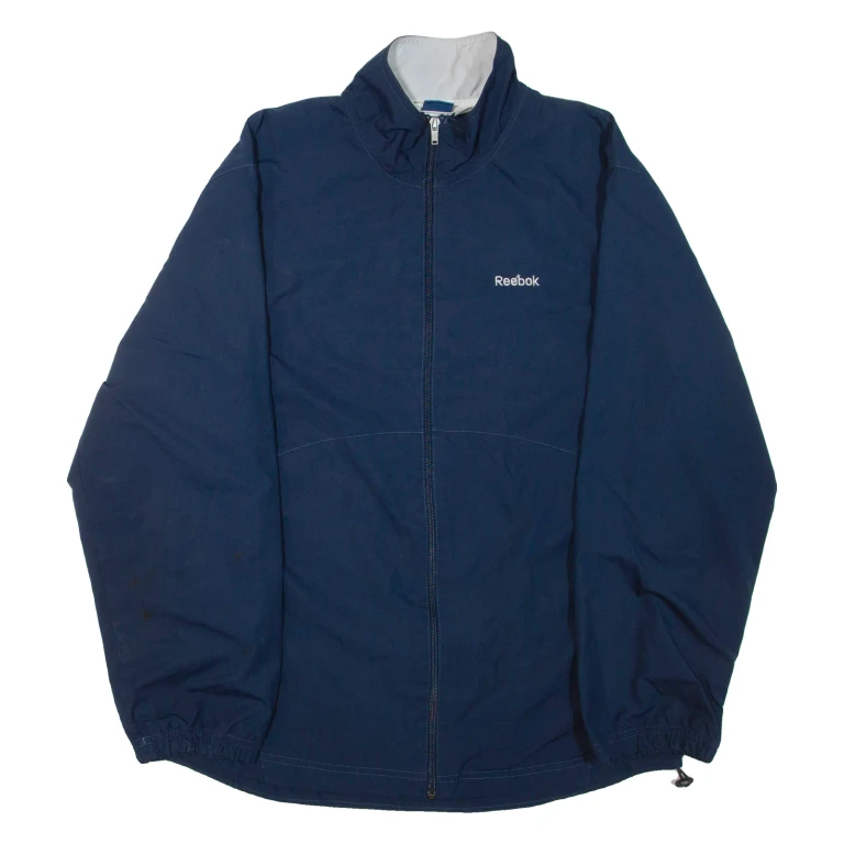 REEBOK Mens Track Jacket Blue M