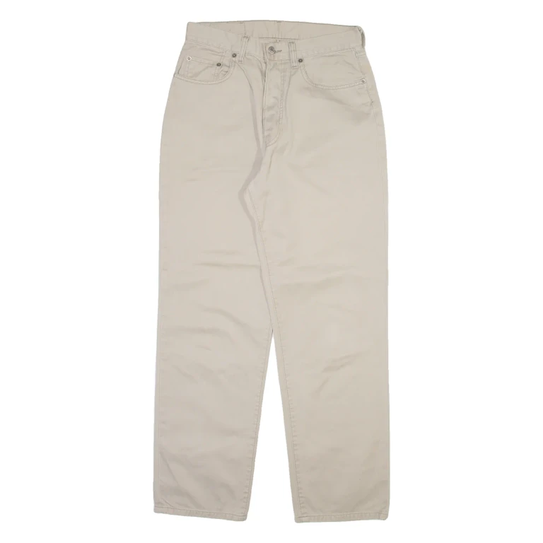 LEVI'S 597 Mens Trousers Beige Regular Straight W30 L30