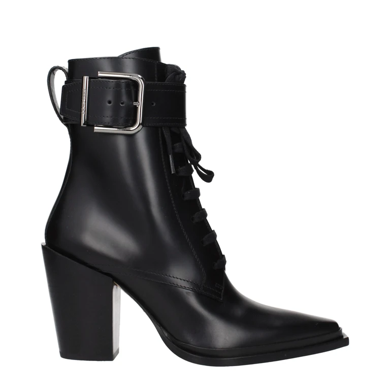 Jimmy Choo Black Leather Ankle Boots - Women