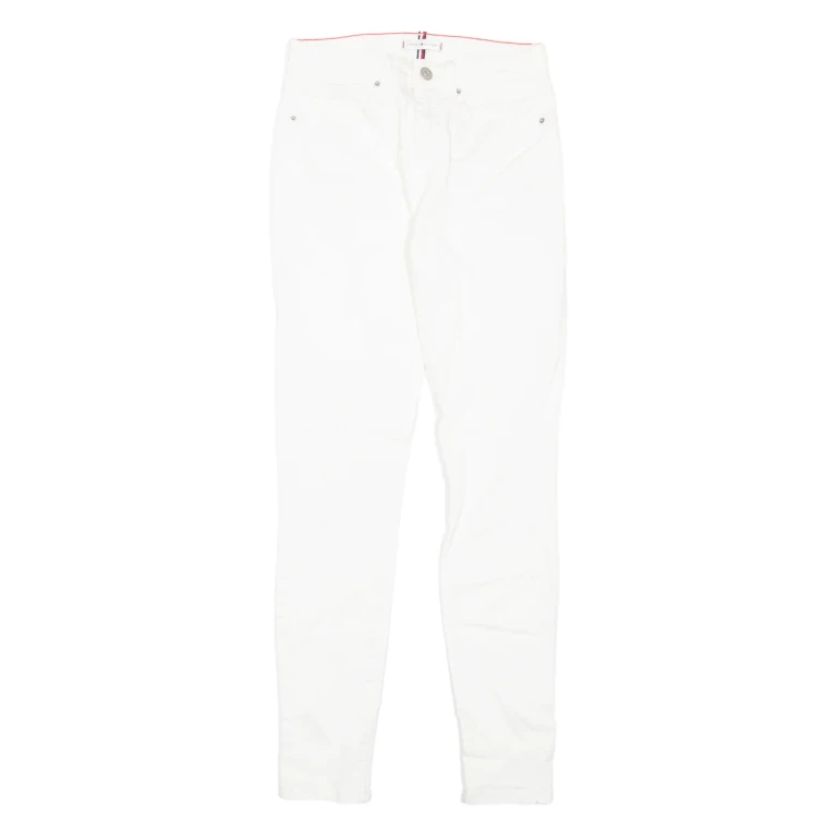 TOMMY HILFIGER Womens Jeans White Slim Skinny W26 L28