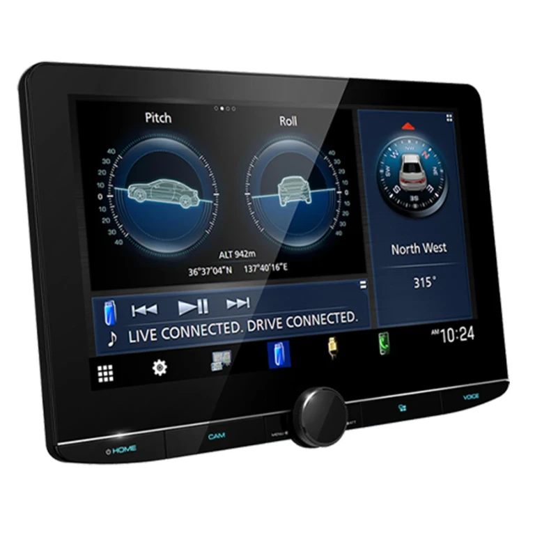 Kenwood DMX1058XR 10.1" Single-DIN Digital Multimedia Receiver with Wireless CarPlay and Android Auto