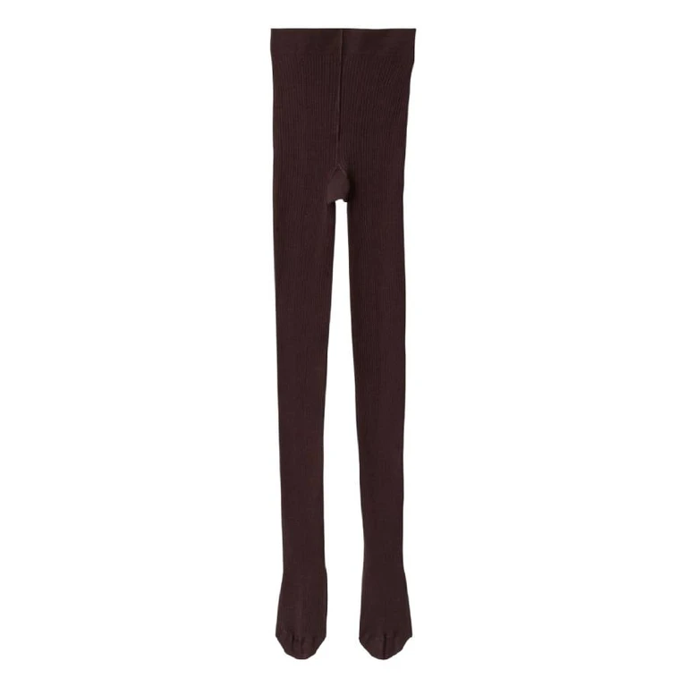 Ribbed Fine Wool Blend Tights