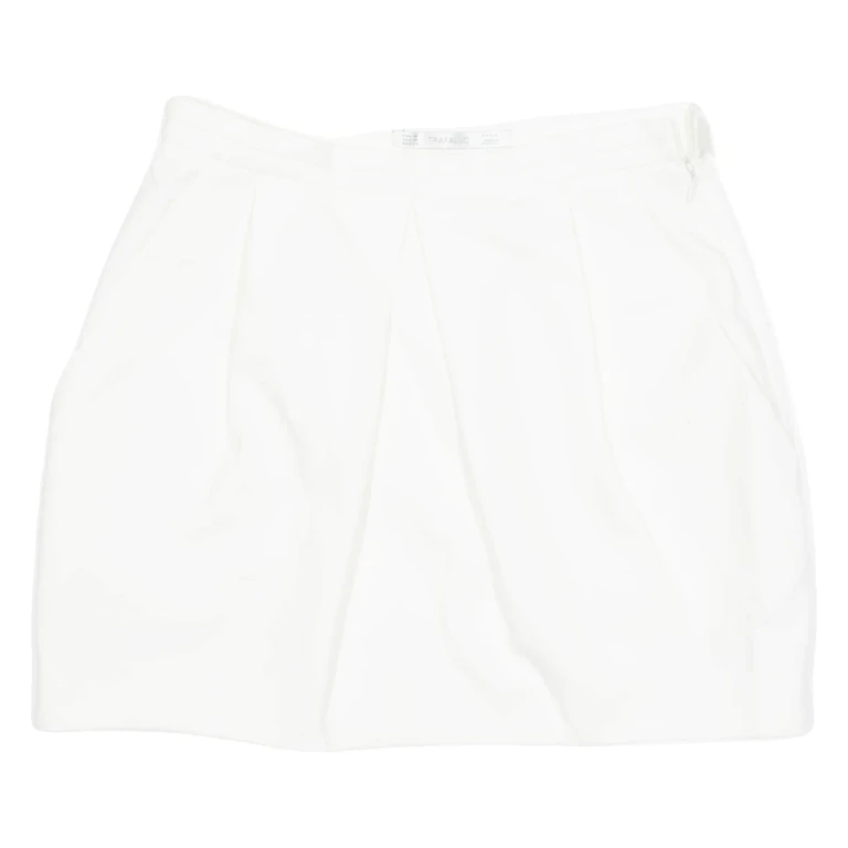 ZARA Womens Mini Skirt White Short S