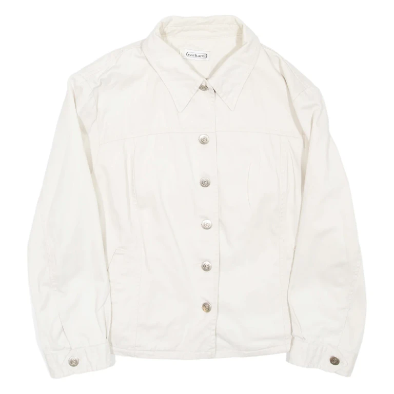 CACHAREL Womens Denim Jacket White S