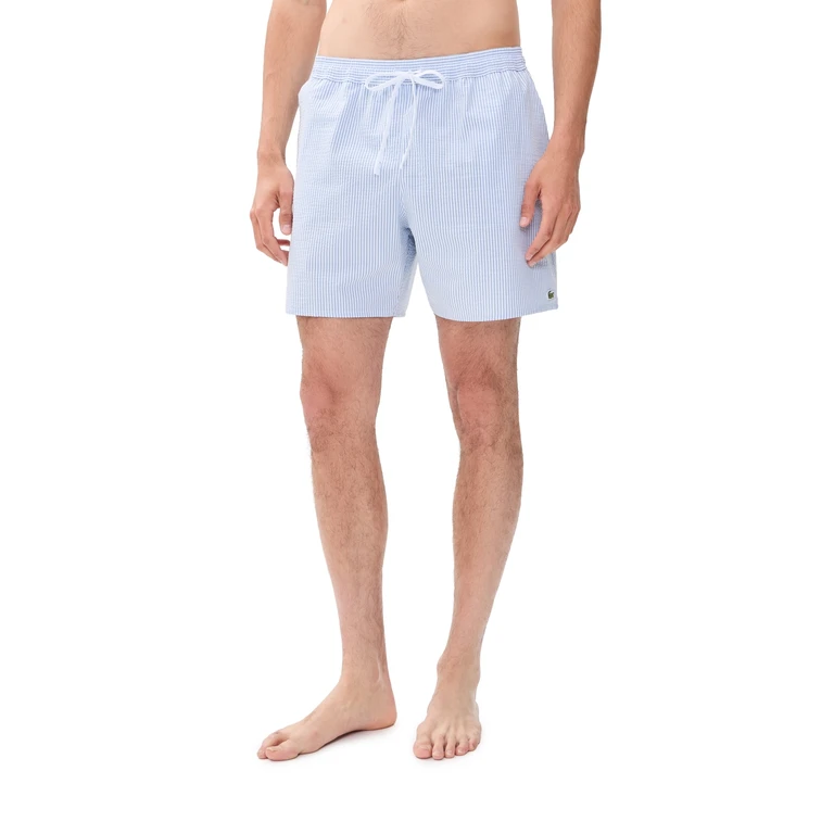 Lacoste Seersucker Swim Shorts Yellow M