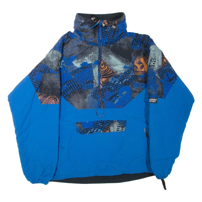 MAMMUT Sport Mens Jacket Blue Crazy Pattern L