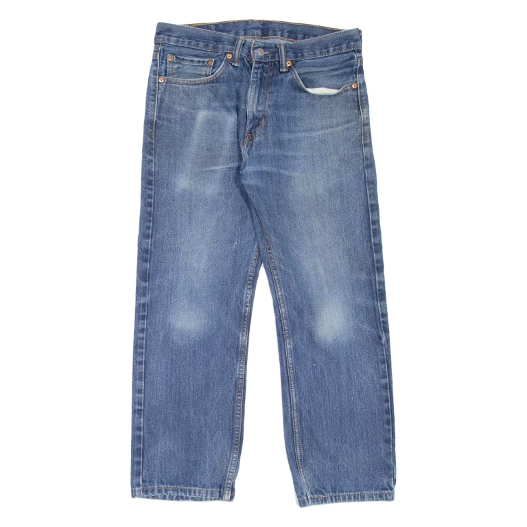 LEVI'S 505 Jeans Mens Blue Regular Straight Stone Wash W31 L26