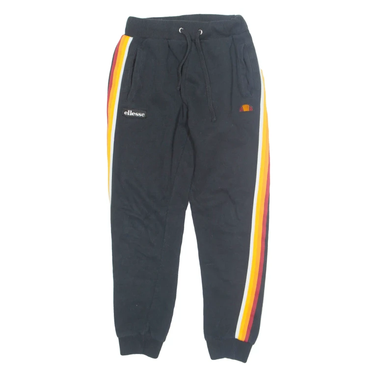 ELLESSE Mens Joggers Black Tapered S W26 L27