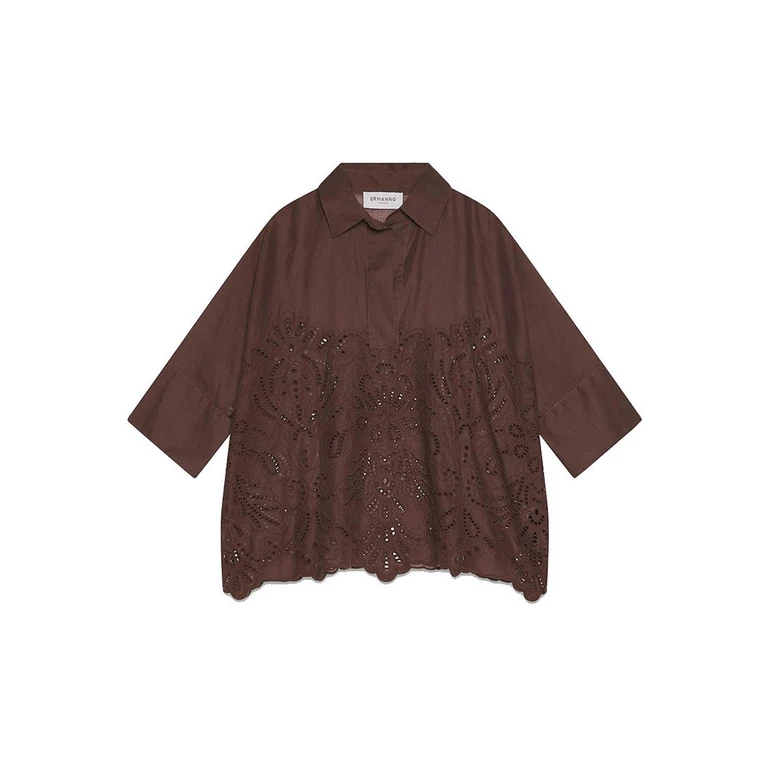 Ermanno Scervino Chemise - Marron (D48EK022EN0MFB24)