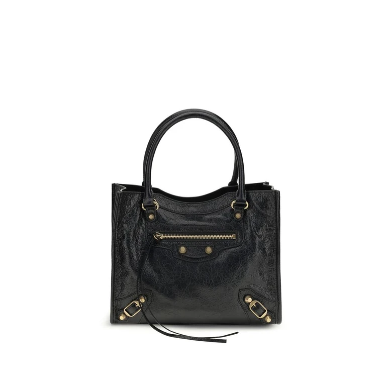 Balenciaga Black Lamb Ovis Aries Shoulder Bag - Women