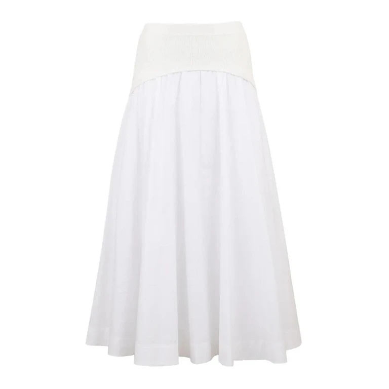 Jupe Midi - Blanc (1263038PCWHITE)