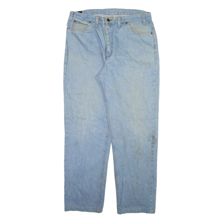 LEE Mens Jeans Blue Regular Straight W34 L30