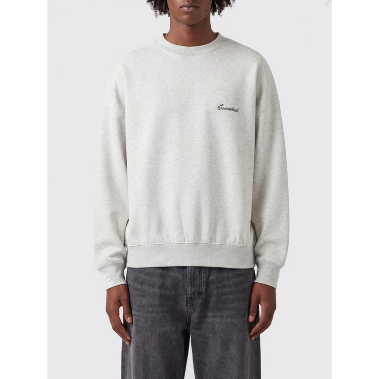 Crewneck Jumper in Cotton-Blend with Embroidered Logo and Dropped Shoulders (192AS262041FHH)