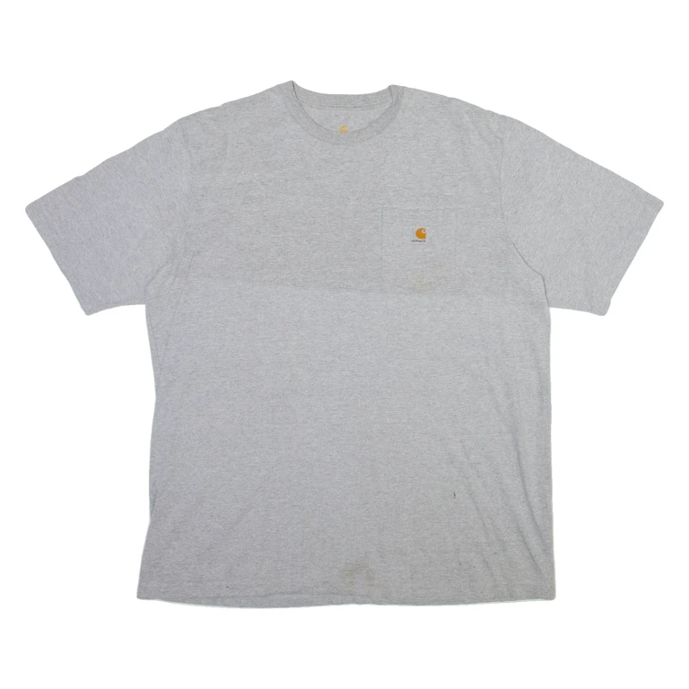 CARHARTT Mens T-Shirt Grey 2XL