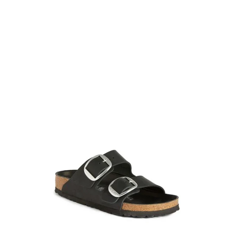 Unisex Arizona Big Buckle Waxy Leather Exquiste Black