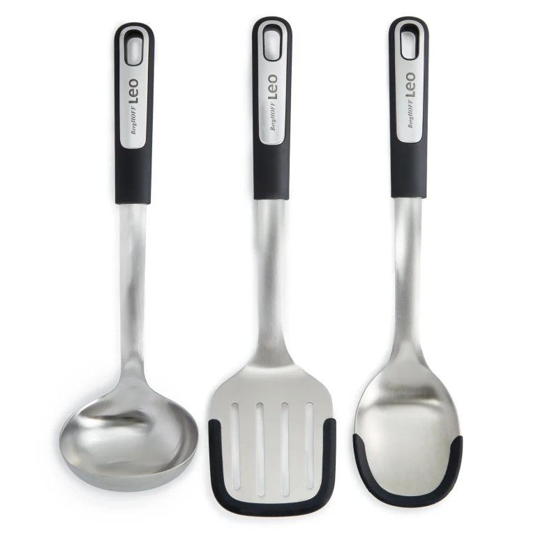 Leo Graphite Stainless Steel 3Pc Utensil Set, Recycled Material
