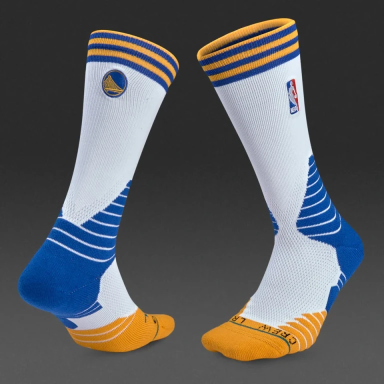 Men's NBA Gs Warriors Logo Crew Socks