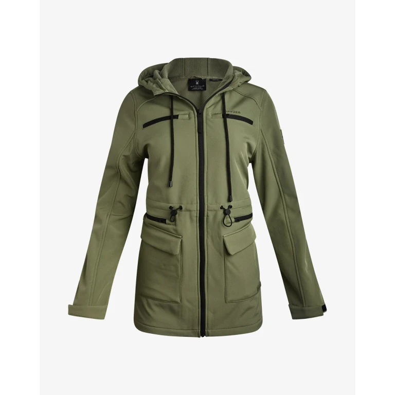 Women's Long Softshell Jacket - Sage