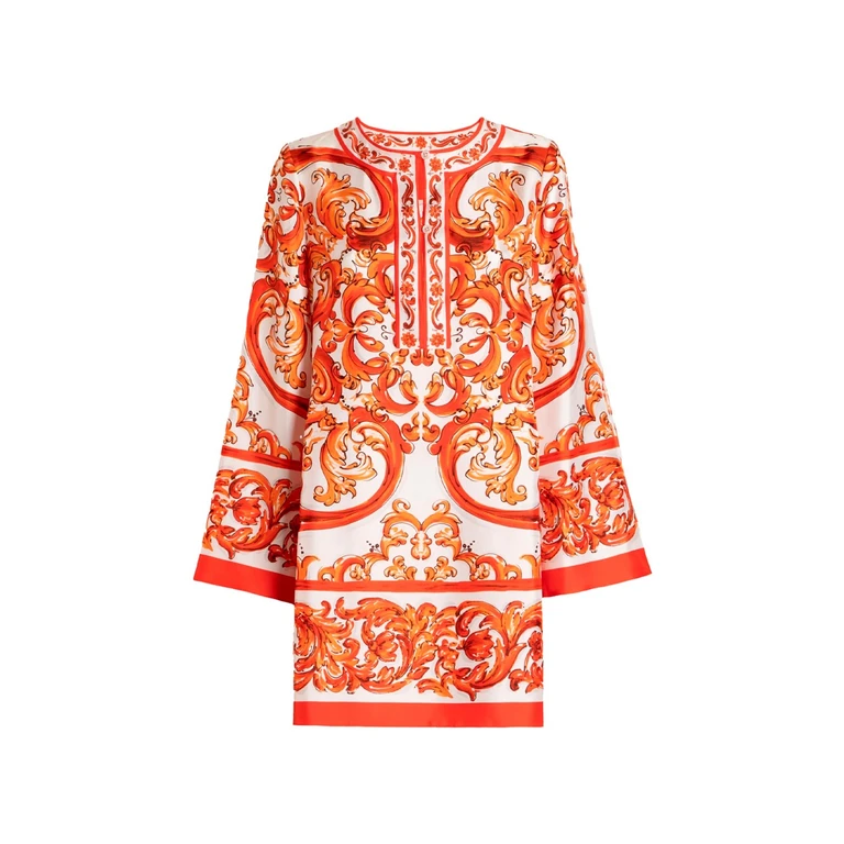 Maiolica-Print Dress