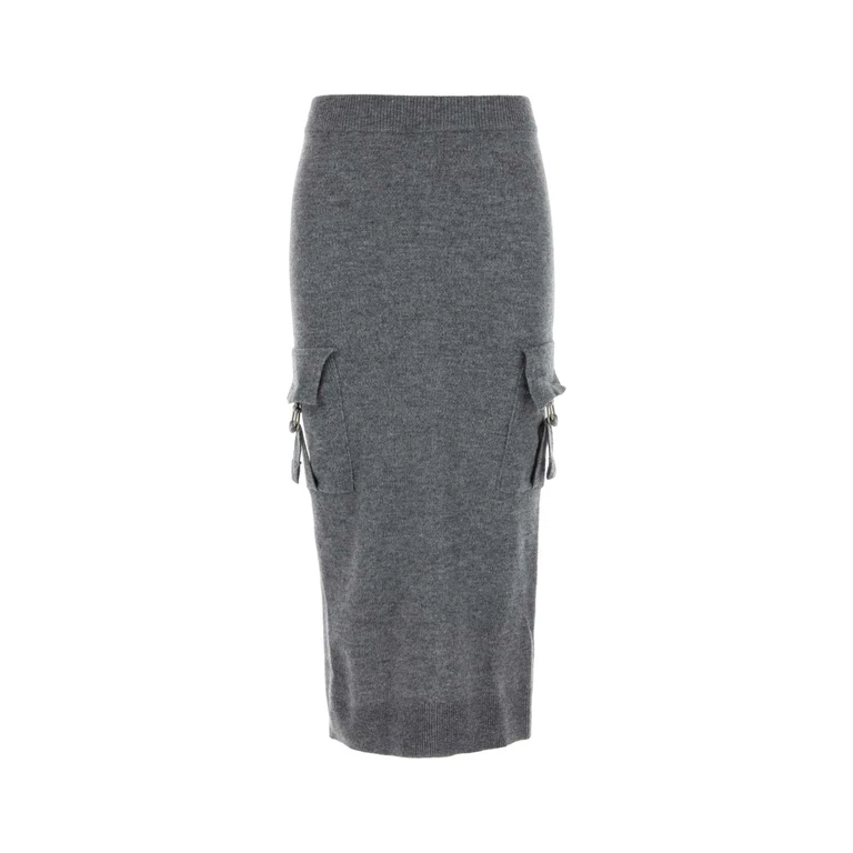 Blumarine 2g272a N0979 Greyexcalibur Exterior: Wool Gonne