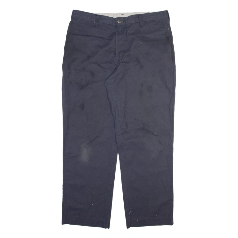 DICKIES Mens Trousers Grey Regular Straight W36 L30