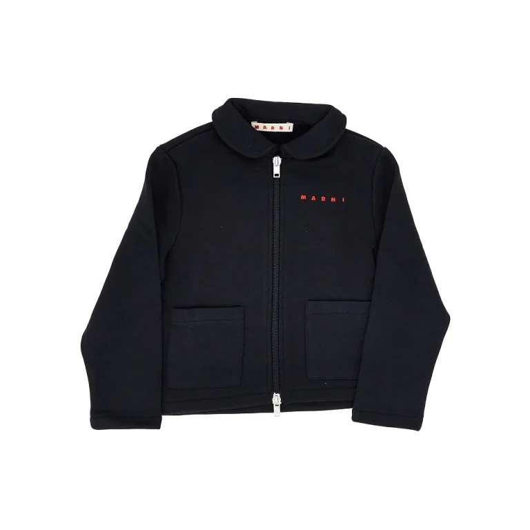 MARNI Full-zip sweatshirt with collar Kids 4Y