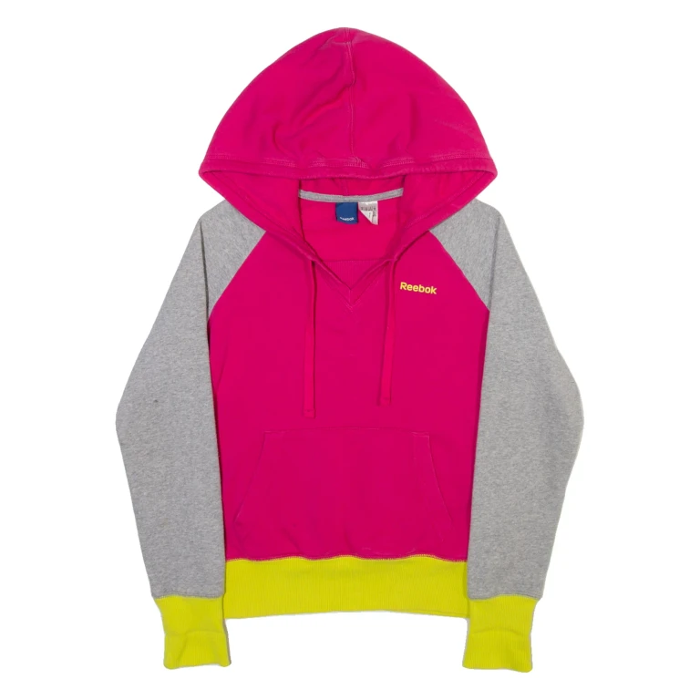 REEBOK Womens Pink Hoodie XS