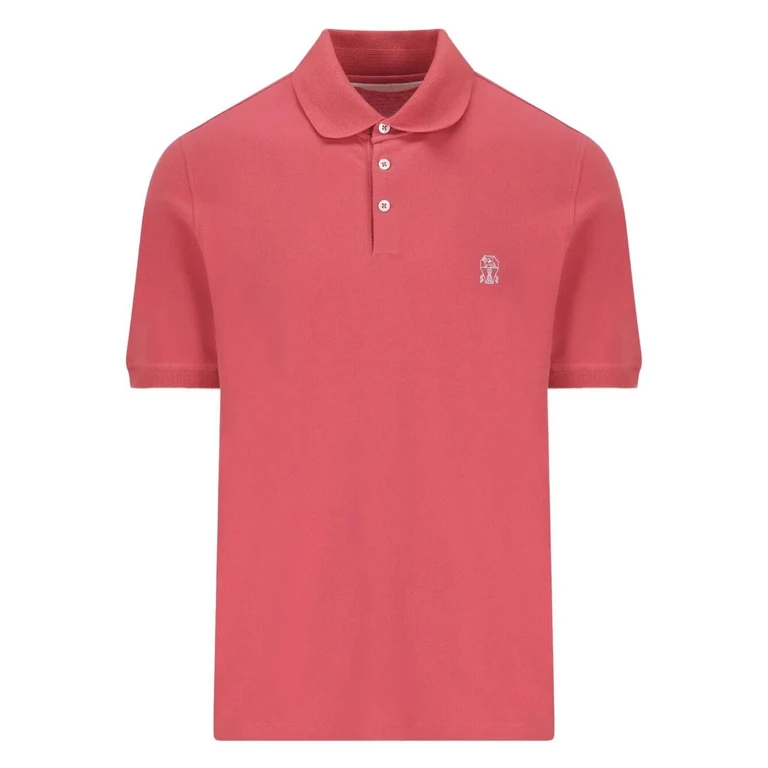 Brunello Cucinelli Short Sleeve Polo Shirt With Logo