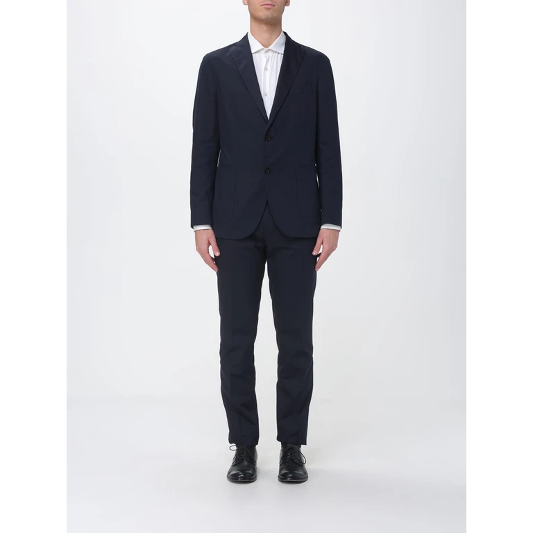 Single Breasted Cotton Blend Suit (N13C2ESB61130790)
