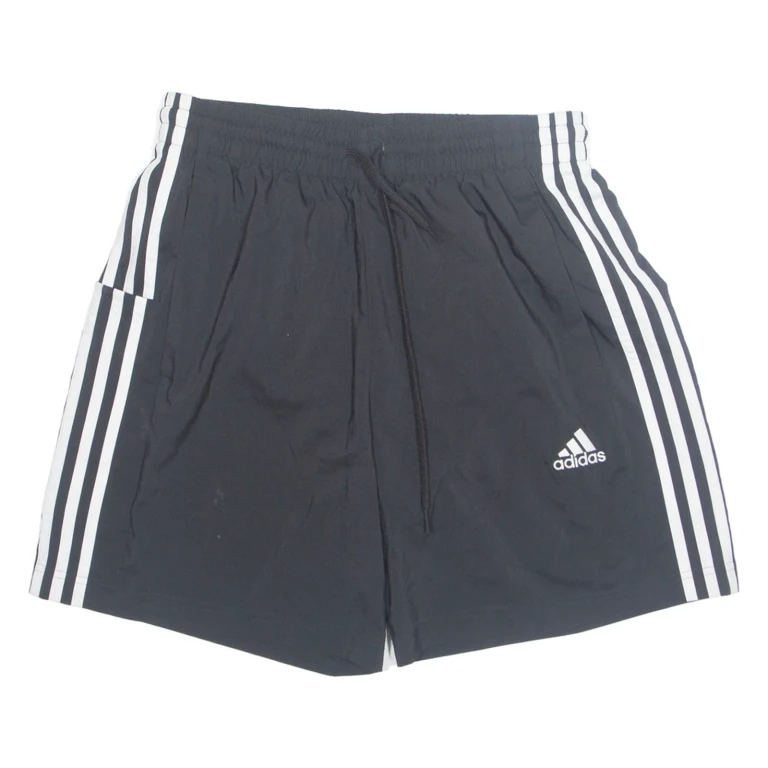 ADIDAS Mesh Lined Mens Swimming Shorts Black Relaxed M W30