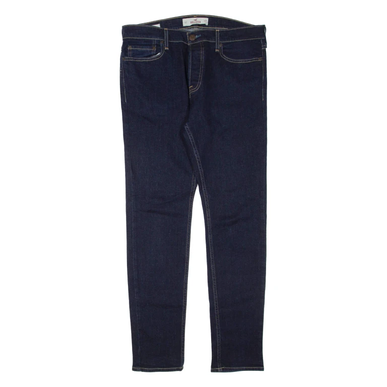 HOLLISTER Super Skinny Womens Jeans Blue Regular Skinny W34 L32