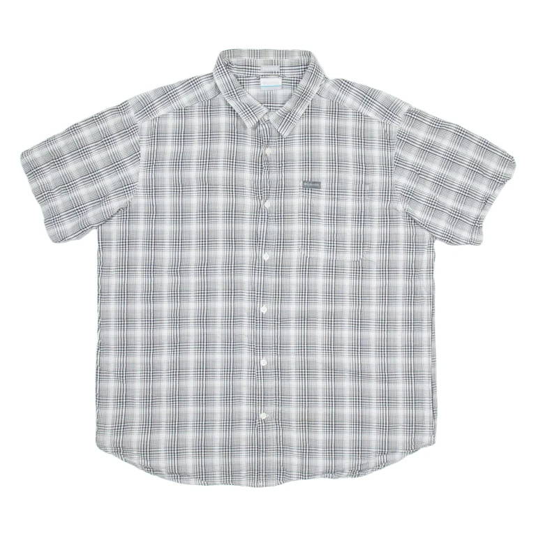 COLUMBIA Mens Shirt Black Check XL