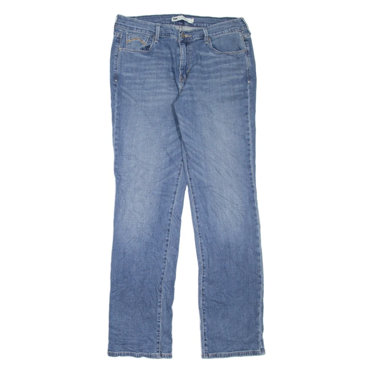 LEVI'S 505 Womens Jeans Blue Regular Straight Stone Wash W31 L34